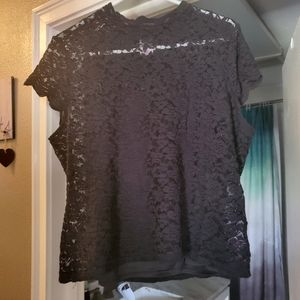 2 piece black blouse